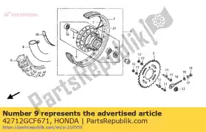 honda 42712GCF671 câmara de ar, pneu (cheng shin) (2.75 / 3.0012 tr4) - Lado inferior