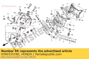 honda 9390335180 tornillo, roscado, 5x10 - Lado inferior