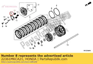 honda 22361MKCA21 ensemble d'assiettes - La partie au fond