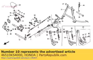 Honda 46510KS4000 tubo comp, freno p - Lado inferior