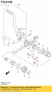 Suzuki 2623240200 guia, kickstart - Lado inferior