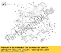 2B001709, Piaggio Group, supporto sedile moto-guzzi audace audace 1400 carbon abs zgulc000 zgulc001 zgulca00 zgulcu00 zgulcu01 zgulcua0 1400 2015 2016 2017 2018 2019 2020 2021, Nuovo