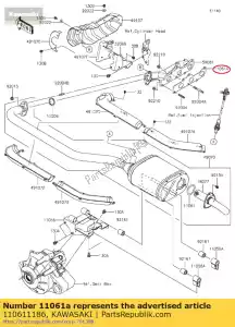 kawasaki 110611186 01 guarnizione - Il fondo