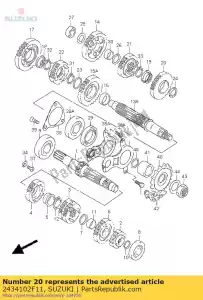 suzuki 2434102F11 bieg, 4. nap?dzany - Dół