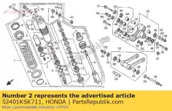 Qui puoi ordinare nessuna descrizione disponibile al momento da Honda , con numero parte 52401KSK711: