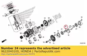 Honda 9622040100 rouleau, 4x10 - La partie au fond