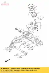 Tutaj możesz zamówić metal, ci?? Arek wywa? Aj? Cy 2 od Yamaha , z numerem części 2CR114232000: