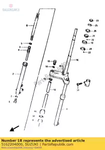 Suzuki 5162204000 race,steering o - Bottom side