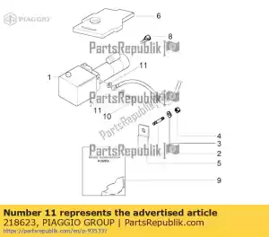 Piaggio Group 218623 pakking - Onderkant