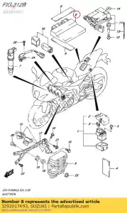 suzuki 3292017K93 unidade de controle - Lado inferior