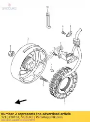 Here you can order the rotor assy from Suzuki, with part number 3210238F01: