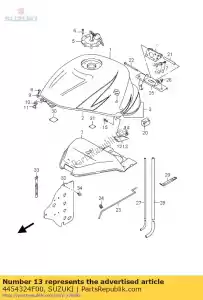 suzuki 4454324F00 coperchio, serbatoio, l - Il fondo