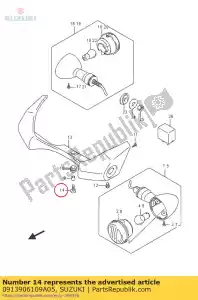 suzuki 0913906109A05 ?ruba, front fen - Dół