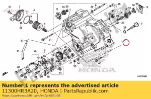 honda 11300HR3A20 cover assy., fr. crankcase - Bottom side