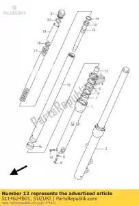 suzuki 5114624B01 cilindro, fr para - Lado inferior