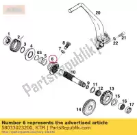 58033023200, KTM, z?batka zapadkowa 24-t ktm  adventure competition duke egs enduro exc lc lc4 ls lse rallye rxc sc six sm smc sms sup super supermoto sx sxc txc 400 540 620 625 640 660 1996 1997 1998 1999 2000 2001 2002 2003 2004 2005 2006 2020, Nowy
