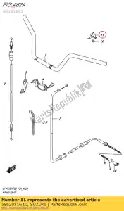 suzuki 5862031G10 gids, parkeren c - Onderkant