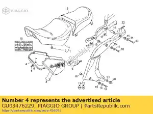 Piaggio Group GU03476229 panel lateral derecho - Lado inferior