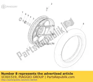 Piaggio Group 1C001519 pneumatico posteriore - Il fondo