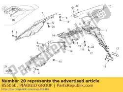 Qui puoi ordinare supporto per piastra rac. Number da Piaggio Group , con numero parte 855050: