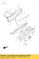 2D22171101P0, Yamaha, cubierta, lado 1 yamaha fjr 1300 2007 2008 2010 2011, Nuevo