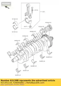 Kawasaki 921391110 casquillo, conexión ro - Lado inferior