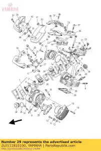 yamaha 2UJ111810100 junta, cabeça do cilindro 1 - Lado inferior