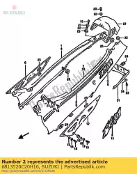 Here you can order the tape,frc stripe from Suzuki, with part number 6813520C20H16: