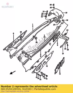 suzuki 6813520C20H16 tape,frc stripe - Bottom side