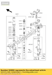 Aqui você pode pedir o anel-o, haste kx125-e2 em Kawasaki , com o número da peça 920551369: