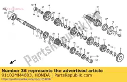 Aqui você pode pedir o descrição não disponível em Honda , com o número da peça 91102MM4003:
