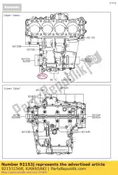 Tutaj możesz zamówić ko? Nierzowe, 6x50 zx1400a6f od Kawasaki , z numerem części 921531568: