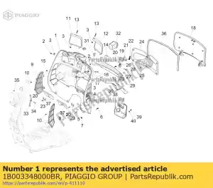 Piaggio Group 1B003348000BR gep? kfach - La partie au fond