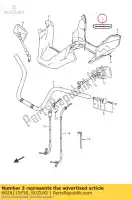 6828115F50, Suzuki, emblème, poignée c suzuki an burgman z za  a s an250 an400s an400z an400aza an400zza 400 250 , Nouveau