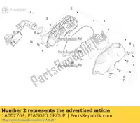 1A002764, Piaggio Group, Filtre à air vespa gts super lt lx lxv primavera rp8m45410 rp8m66700, rp8m68500, rp8m6692 rp8m66701, rp8m68501, rp8m66920, rp8m66111, rp8m66823,  rp8m82221, rp8m82413, rp8m82211, rp8m8243, zapma1401, rp8m8245, rp8m82121, rp8m82416, rp8m82413 rp8m82222, rp8m82210, rp8m, Nouveau