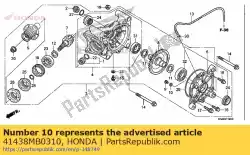 shim b, stoppen (0. 15 van Honda, met onderdeel nummer 41438MB0310, bestel je hier online: