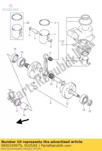 suzuki 0926320079 bearing,cr.pin - Bottom side