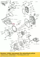 110610197, Kawasaki, uszczelka pokrywy generatora zx1400a kawasaki  gtr tr zzr 1400 2006 2007 2008 2009 2010 2011 2012 2013 2014 2015 2016 2017 2018 2019 2020 2021, Nowy