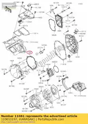 Ici, vous pouvez commander le joint, couvercle de générateur zx1400a auprès de Kawasaki , avec le numéro de pièce 110610197: