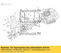 AP8150046, Aprilia, tornillo hexagonal m8x55, Nuevo