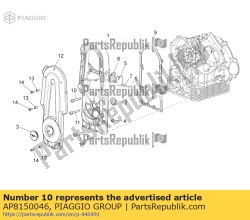 Aprilia AP8150046, Parafuso sextavado m8x55, OEM: Aprilia AP8150046