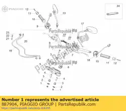 noot van Piaggio Group, met onderdeel nummer 887904, bestel je hier online:
