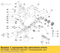 Here you can order the flywheel case cover from Piaggio Group, with part number 8725685: