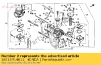 16012ML4611, Honda, no hay descripción disponible, Nuevo