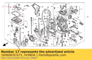 Honda 16060KSC671 conjunto sensor, acelerador - Lado inferior