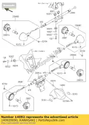 Here you can order the cover,license lamp from Kawasaki, with part number 140920090: