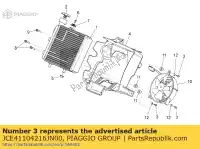 JCE41104216JN00, Piaggio Group, inox self tapping screw 2x16 aprilia scarabeo 125 2007 2009 2011, New