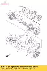 Qui puoi ordinare perno, guida da Yamaha , con numero parte 1SDE76641000: