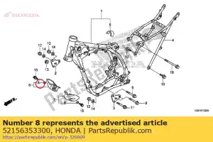 honda 52156353300 kraag, 6x4 - Onderkant