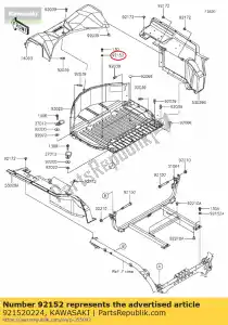 kawasaki 921520224 ko?nierz kvf650-d1 - Dół